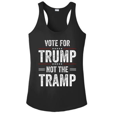 Vote For Trump Not The Tramp Ladies PosiCharge Competitor Racerback Tank