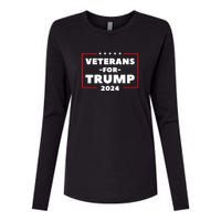 Veterans For Trump Womens Cotton Relaxed Long Sleeve T-Shirt