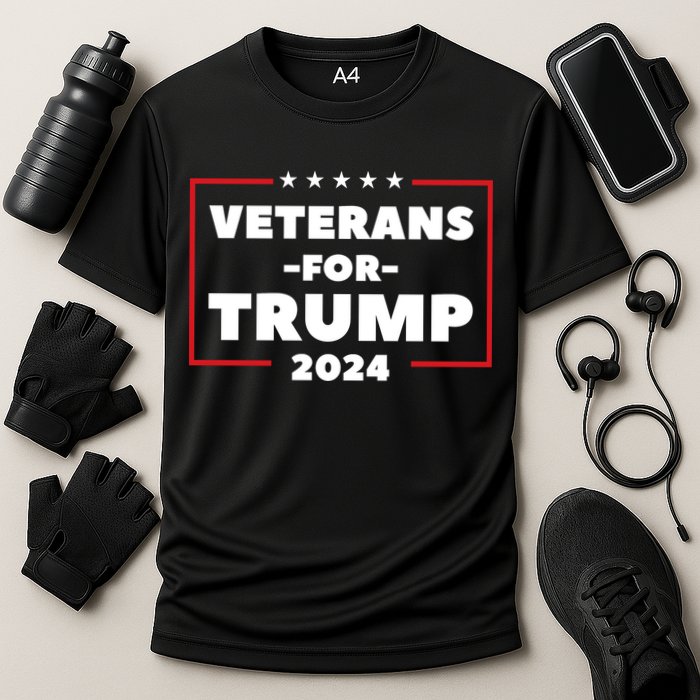 Veterans For Trump Cooling Performance Crew T-Shirt