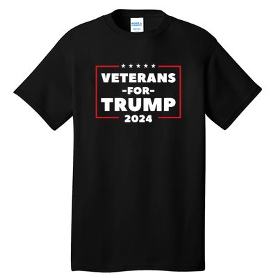 Veterans For Trump Tall T-Shirt