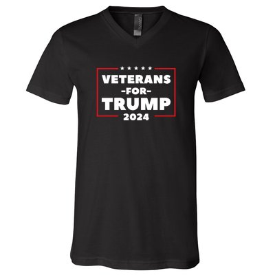 Veterans For Trump V-Neck T-Shirt