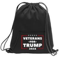 Veterans For Trump Sweatshirt Cinch Pack Bag