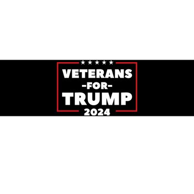 Veterans For Trump Bumper Sticker