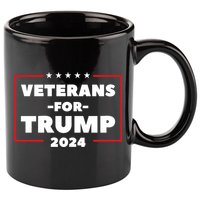 Veterans For Trump 11oz C Handle Ceramic Mug