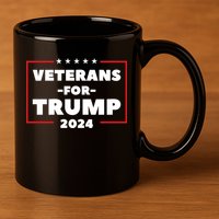Veterans For Trump 11oz C Handle Ceramic Mug