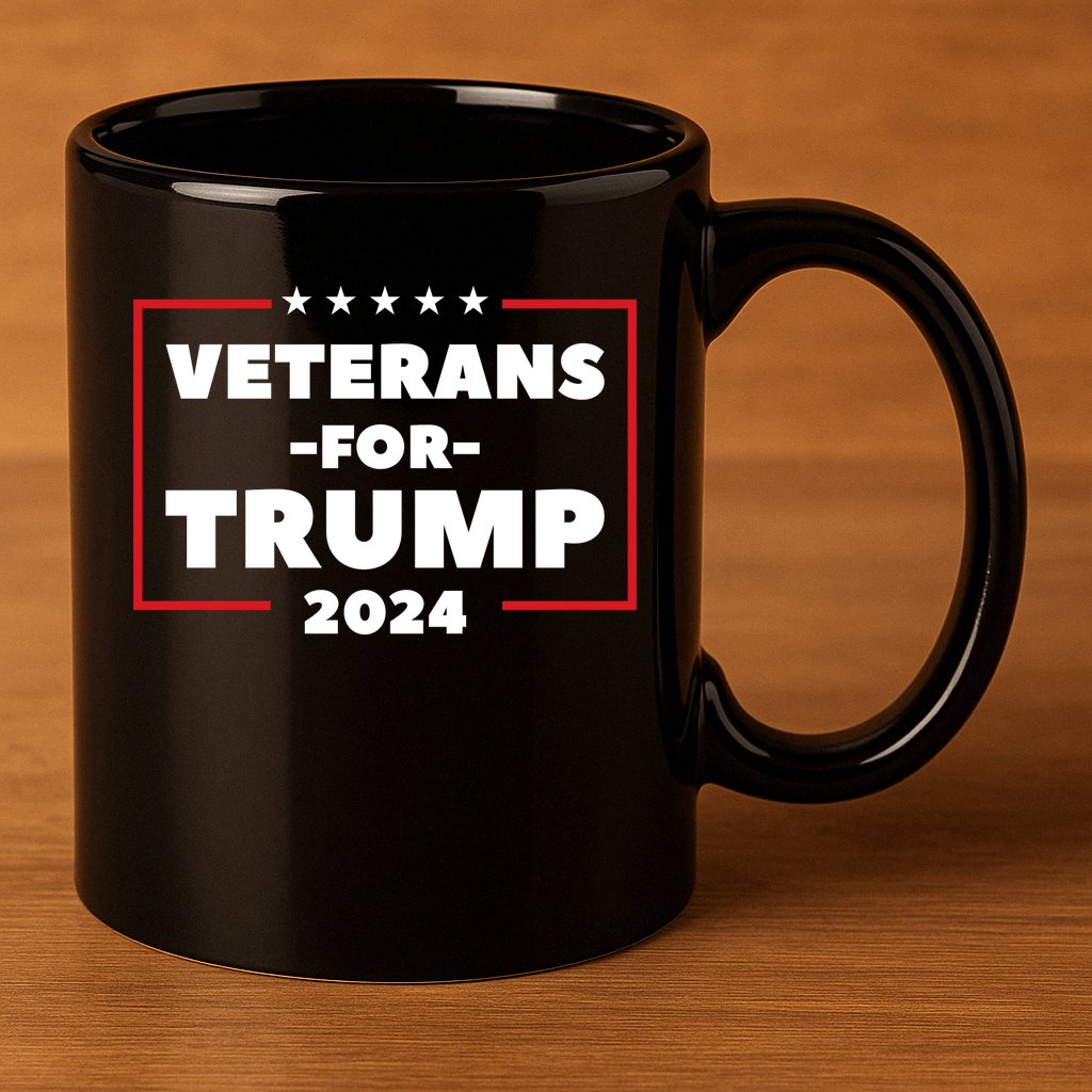 Veterans For Trump 11oz C Handle Ceramic Mug
