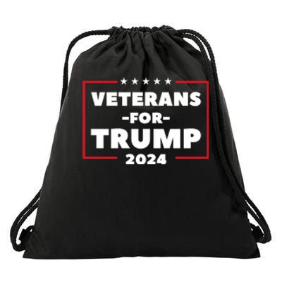 Veterans For Trump Drawstring Bag