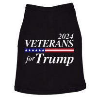 Veterans For Trump 2024 Conservative Republican Trump 2024 Doggie Tank