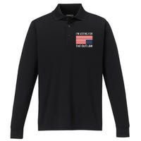 Voting For The Outlaw Bold Political Statement Performance Long Sleeve Polo