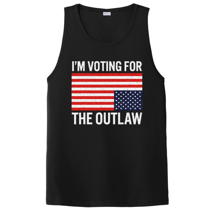 Voting For The Outlaw Bold Political Statement PosiCharge Competitor Tank