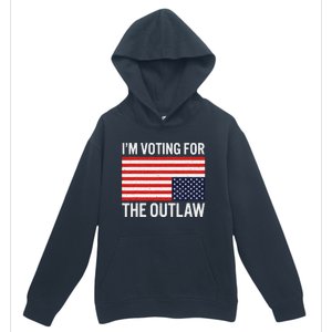 Voting For The Outlaw Bold Political Statement Urban Pullover Hoodie