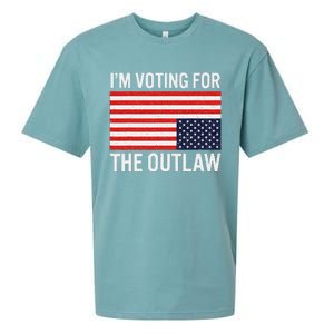 Voting For The Outlaw Bold Political Statement Sueded Cloud Jersey T-Shirt