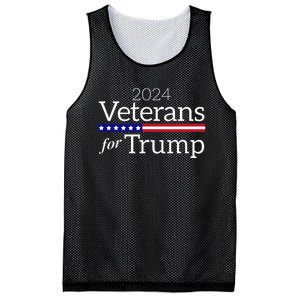 Veterans For Trump 2024 Conservative Republican Trump 2024 Mesh Reversible Basketball Jersey Tank