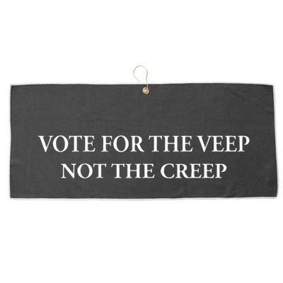 Vote For The Veep Not The Creep Large Microfiber Waffle Golf Towel