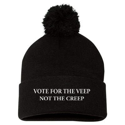 Vote For The Veep Not The Creep Pom Pom 12in Knit Beanie