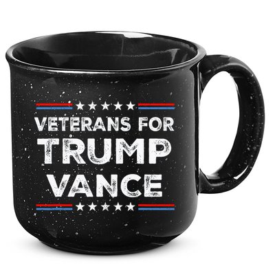 Veterans For Trump Vance President Election Campaign 15oz Campfire Ceramic Mug