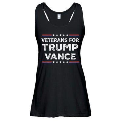 Veterans For Trump Vance President Election Campaign Ladies Essential Flowy Tank