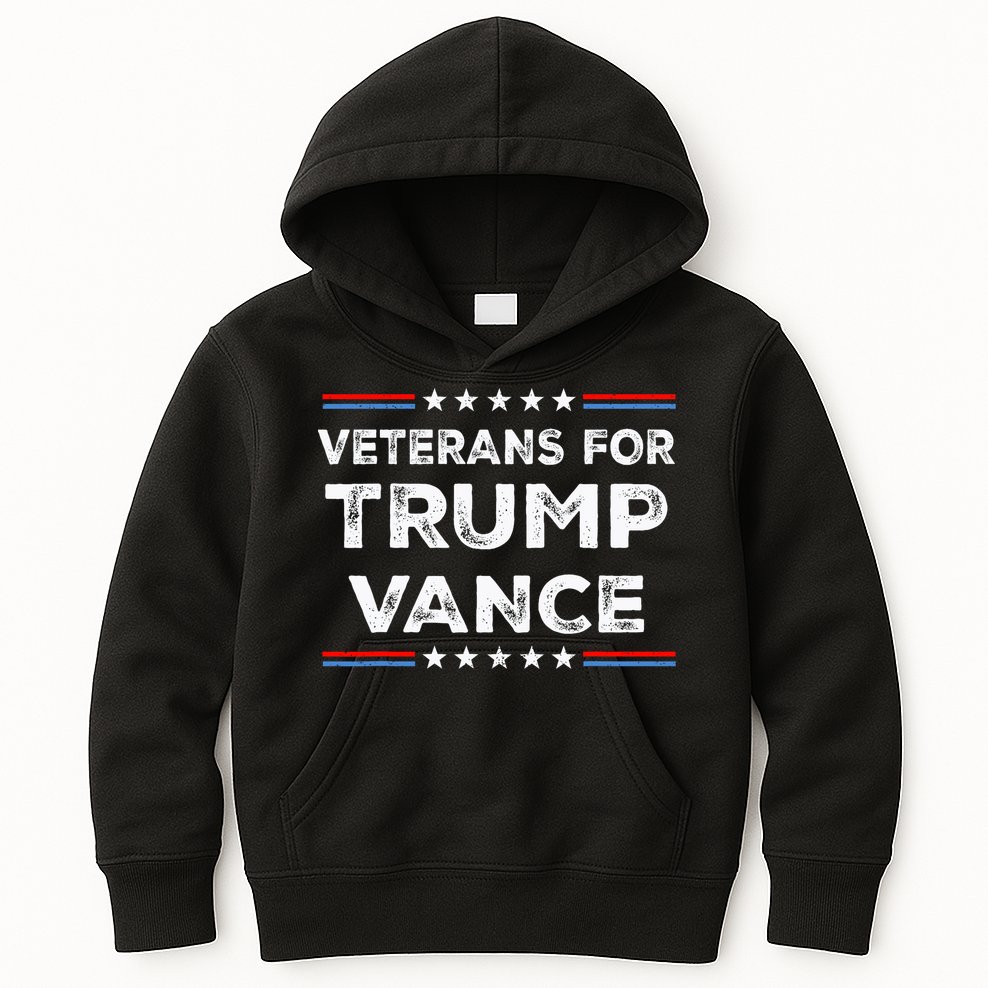 Veterans For Trump Vance President Election Campaign Kids Hoodie