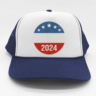 Vote Felon Trump 2024 45 And 47 Funny Vote For The Felon Trucker Hat