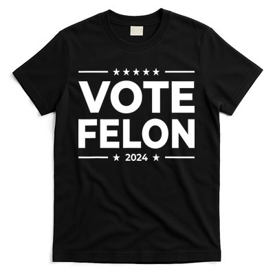 Vote Felon Trump 2024 45 And 47 Funny Vote For The Felon T-Shirt