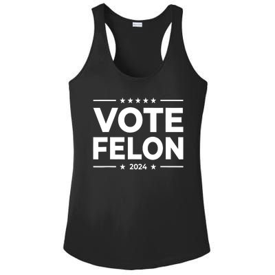 Vote Felon Trump 2024 45 And 47 Funny Vote For The Felon Ladies PosiCharge Competitor Racerback Tank