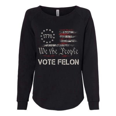 Vote Felon Trump 2024 45 And 47 Womens California Wash Sweatshirt