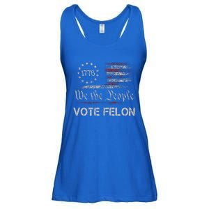 Vote Felon Trump 2024 45 And 47 Ladies Essential Flowy Tank