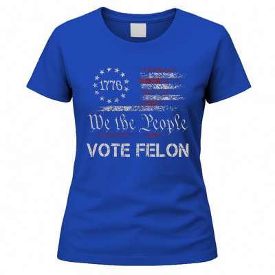 Vote Felon Trump 2024 45 And 47 Women's T-Shirt