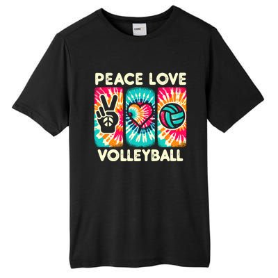 Volleyball For Teens Wo Girl Peace Love Volleyball Tall Fusion ChromaSoft Performance T-Shirt