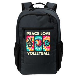 Volleyball For Teens Wo Girl Peace Love Volleyball Daily Commute Backpack