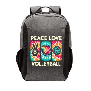 Volleyball For Teens Wo Girl Peace Love Volleyball Vector Backpack