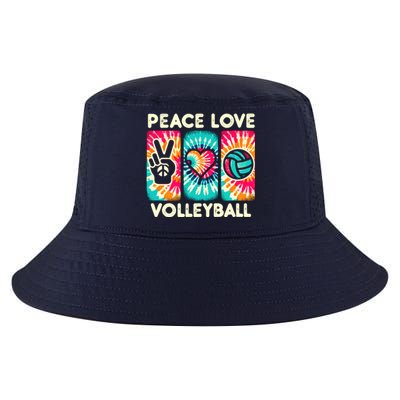 Volleyball For Teens Wo Girl Peace Love Volleyball Cool Comfort Performance Bucket Hat