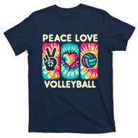 Volleyball For Teens Wo Girl Peace Love Volleyball T-Shirt