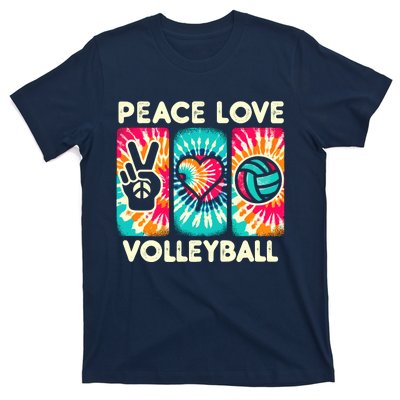 Volleyball For Teens Wo Girl Peace Love Volleyball T-Shirt