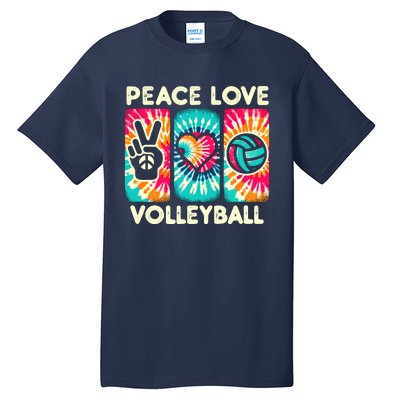 Volleyball For Teens Wo Girl Peace Love Volleyball Tall T-Shirt