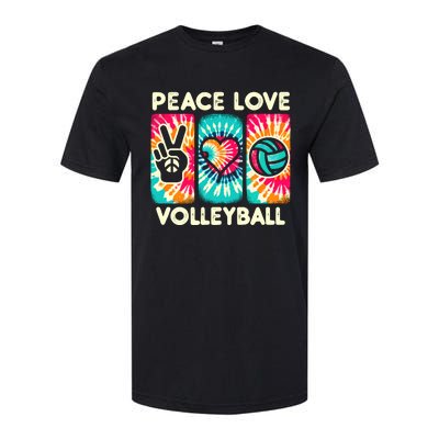 Volleyball For Teens Wo Girl Peace Love Volleyball Softstyle CVC T-Shirt