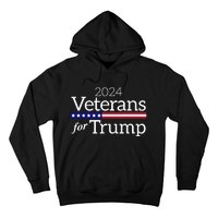 Veterans For Trump 2024 Conservative Republican Trump 2024 Hoodie