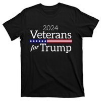 Veterans For Trump 2024 Conservative Republican Trump 2024 T-Shirt