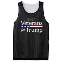 Veterans For Trump 2024 Conservative Republican Trump 2024 Mesh Reversible Basketball Jersey Tank