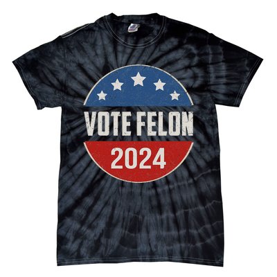 Vote Felon Trump 2024 45 And 47 Tie-Dye T-Shirt