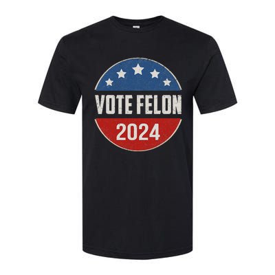 Vote Felon Trump 2024 45 And 47 Softstyle CVC T-Shirt