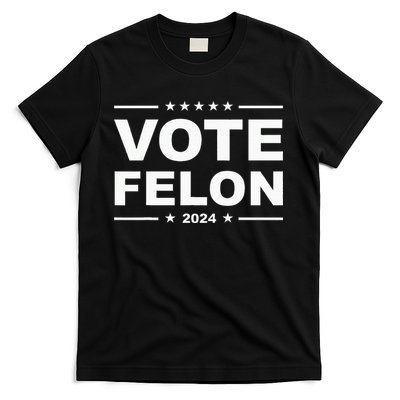 Vote Felon Trump 2024 45 And 47 Funny Vote For The Felon T-Shirt