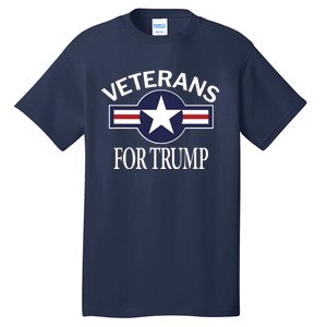 Veterans For Trump Tall T-Shirt