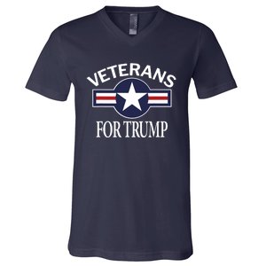 Veterans For Trump V-Neck T-Shirt