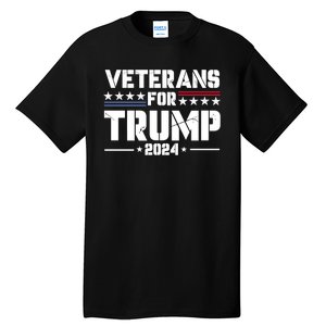 Veterans For Trump 2024 Election 2024 Tall T-Shirt