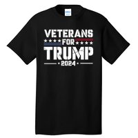 Veterans For Trump 2024 Election 2024 Tall T-Shirt