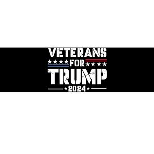 Veterans For Trump 2024 Election 2024 Bumper Sticker