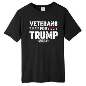 Veterans For Trump 2024 Election 2024 Tall Fusion ChromaSoft Performance T-Shirt