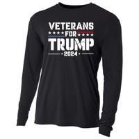 Veterans For Trump 2024 Election 2024 Cooling Performance Long Sleeve Crew