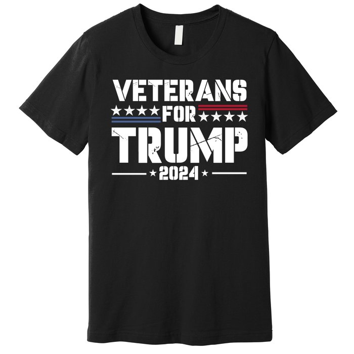 Veterans For Trump 2024 Election 2024 Premium T-Shirt